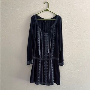 Vintage Lucky Brand Dark Blue Cotton Tunic